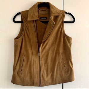 🤎NWOT🤎 Massimo Dutti Suede Moto Vest